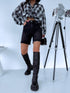 Jeans shorts "CALENDO" 8735 - DARK GREY